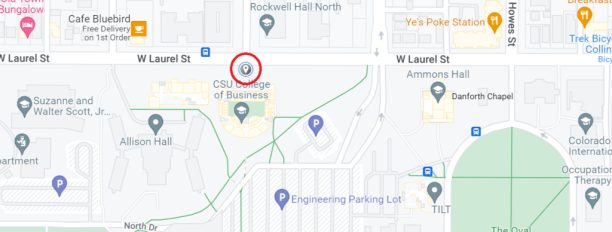 college of business location map